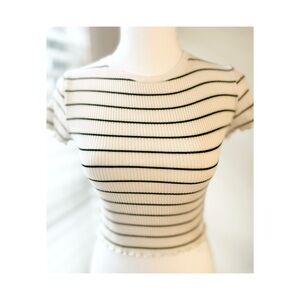 Uniqlo Striped Crop Top